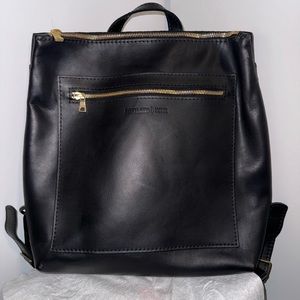 Portland Leather Tote Backpack Black New With No Tag